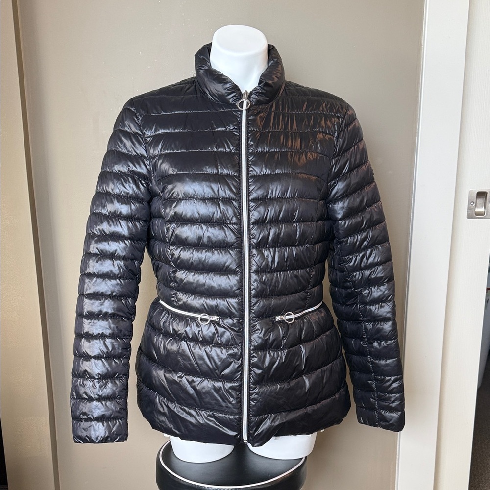 BCBGeneration Shiny Black packable Puffer Jacket